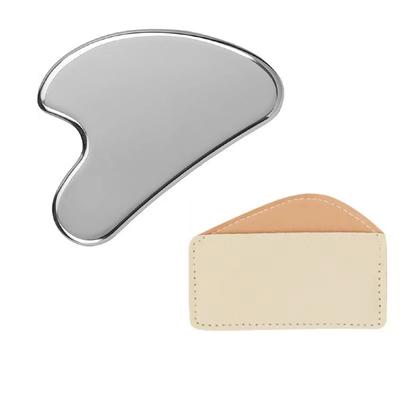Stainless Steel Gua Sha Board Facial Tool - Skin Tightening Massage Scraping Beauty Tool For Face
