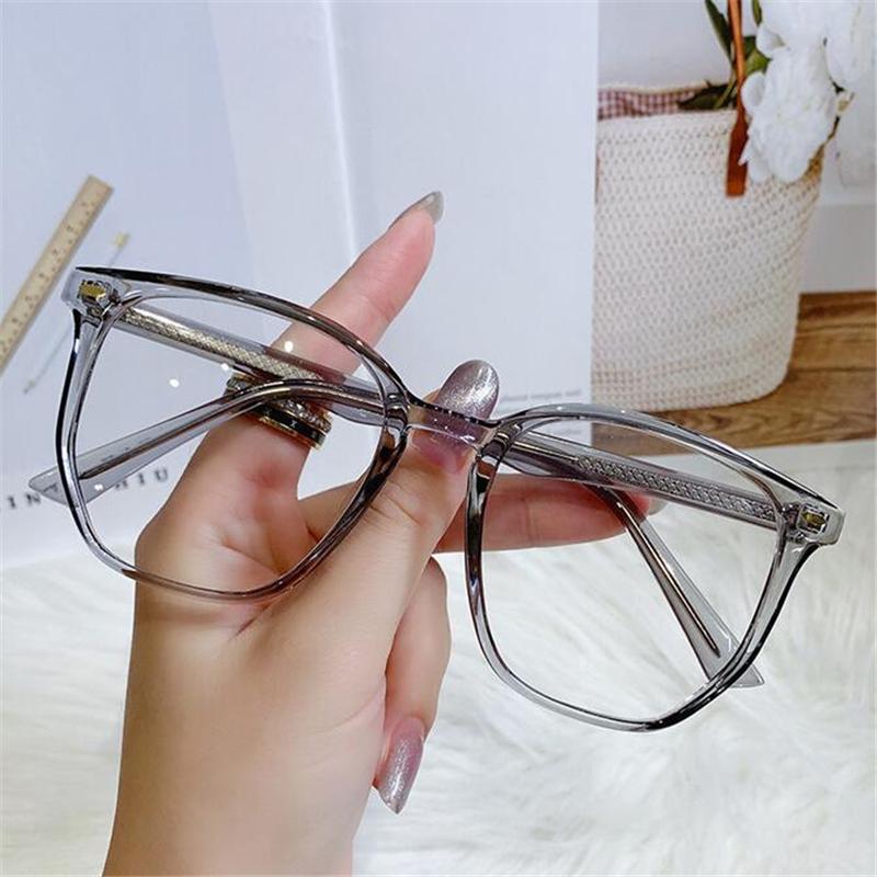 0 -1.0 -1.5 To -6.0 Women Men Polygon Nearsighted Glasses Fashion Irregular PC Single Lens Prescription Eyeglasses With Power