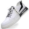 2025 new men's trendy shoes leather sports shoes outdoor white shoes versatile cowhide men's casual shoes