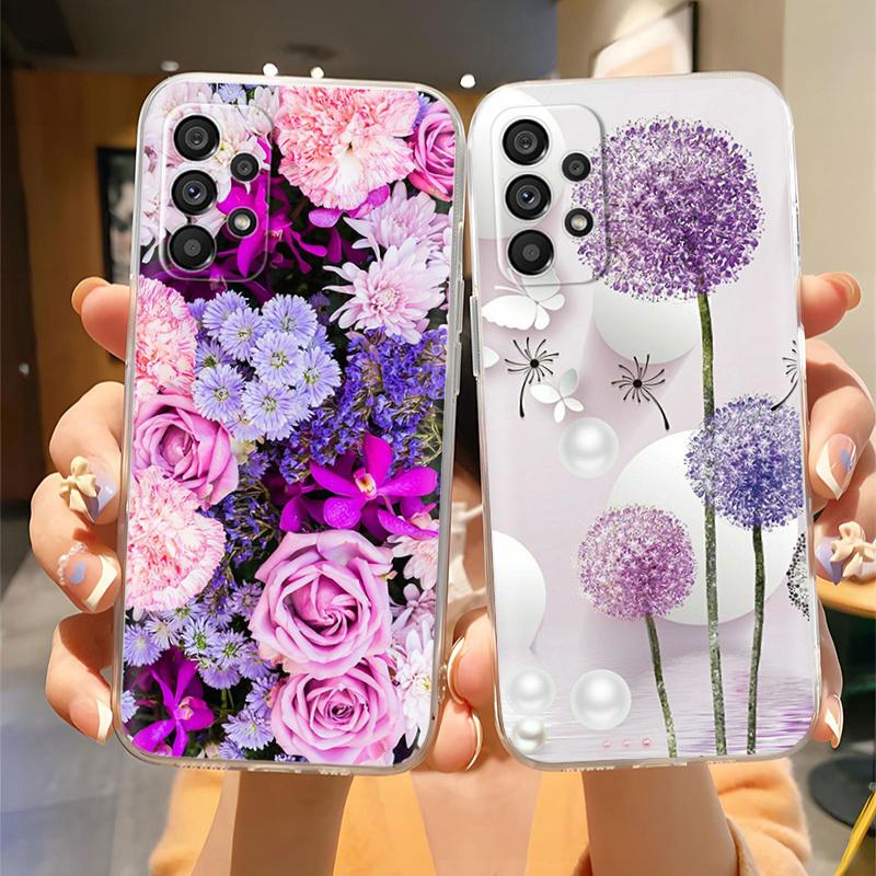 A13 Case For Samsung Galaxy A13 A14 4G 5G Cute Cartoon Painted Case Soft Clear Silicone Bumper TPU Back Cover A 13 Fundas Coque