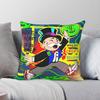 Monopoly Man Soaring With Wealth Square Pillowcase Polyester Linen Velvet Creative Zip Decor Room Cushion Cover