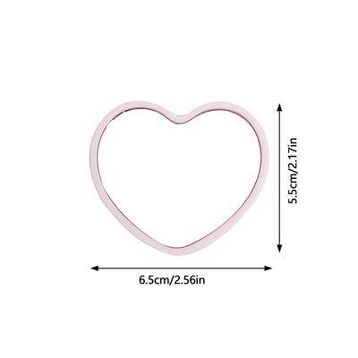 Hartvormige Handspiegel Praktisch Pvc Hoge Definitie Leuke Spiegels Make-up Spiegel Cadeau Meenemen Reizen