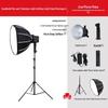 Yingbang 80W Handheld Video Fill Light - Cold/Warm Three-Color Soft Light for Outdoor Shooting, Weddings, and Live Streaming.