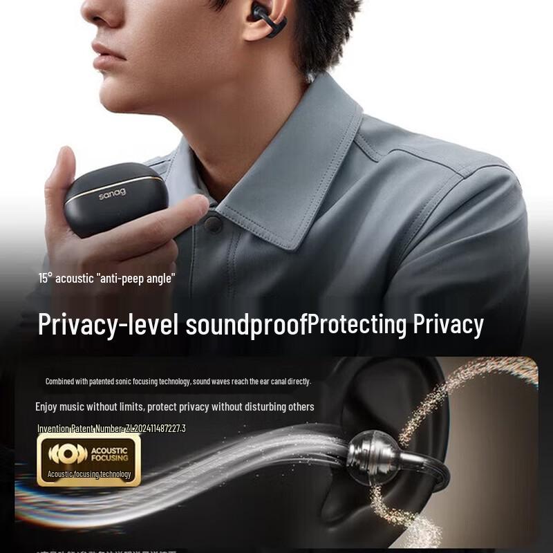 SANAG Z50 Ultra Open-Ear Clip Bluetooth Headphones