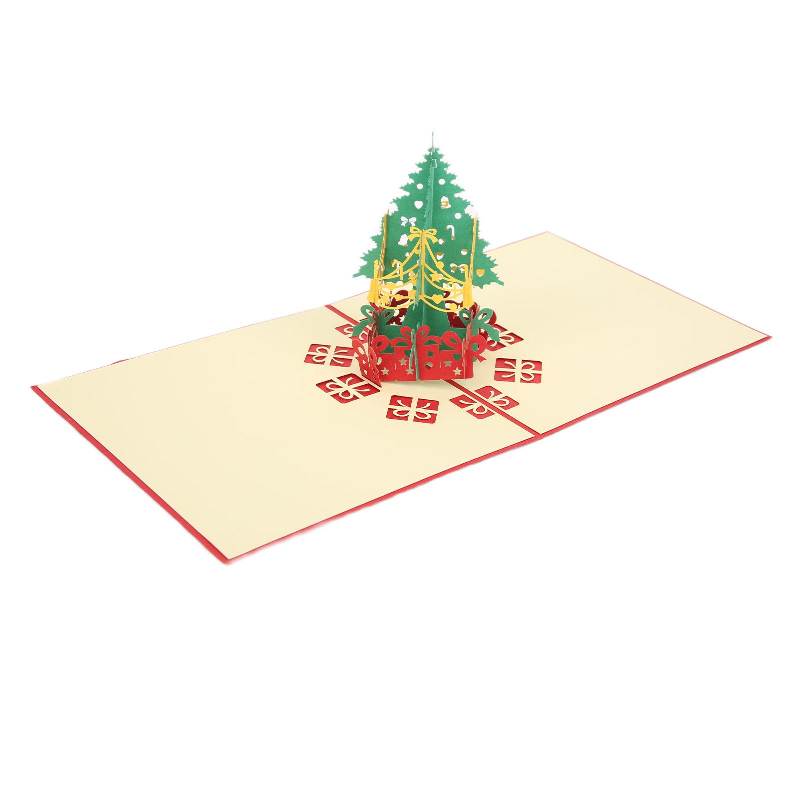 

Поздравительная открытка Трехмерная Рождественская Специальная Форма Декоративная Бумага с КонвертомКрасный 3D