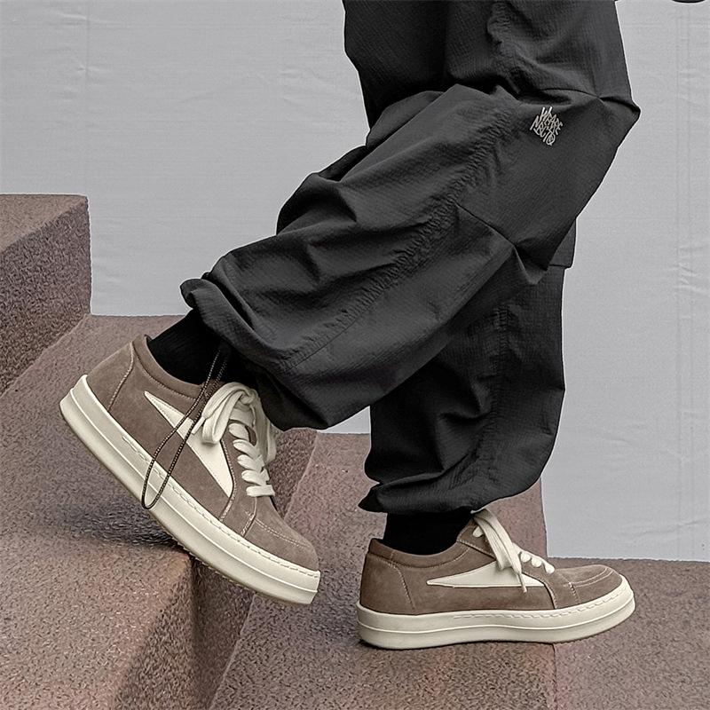 

Американская обувь перевернутый треугольник кеды мужские платформа внутренняя высота увеличение немецкие тренировочные парные кеды 1101-1103 серый-J 38 серый