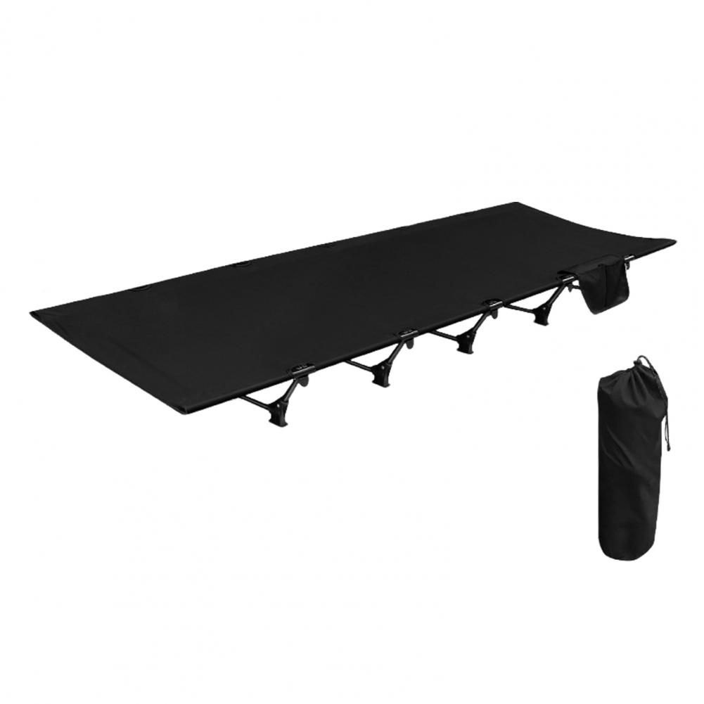 Folding Camping Bed Portable Lightweight Folding Camping Cot Bed with Storage Bag High Stability 150kg Load Capacity for Outdoor