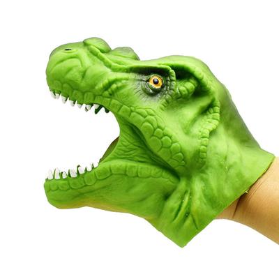 Yumuşak TPR Dinozor El Kuklası Hayvan Baş Figürü Oyuncakları Eldivenler Çocuklar Hikaye Anlatma Oyuncak Komik Şaka