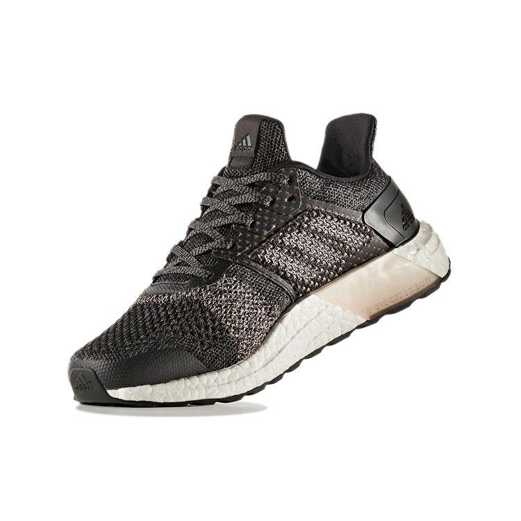 Adidas Ult Lace-Up Mesh Fabric Shock Absorbing Non-Slip Wear-Resistant Low-Top Running Shoes Women Sneakers Pink Gray S80621