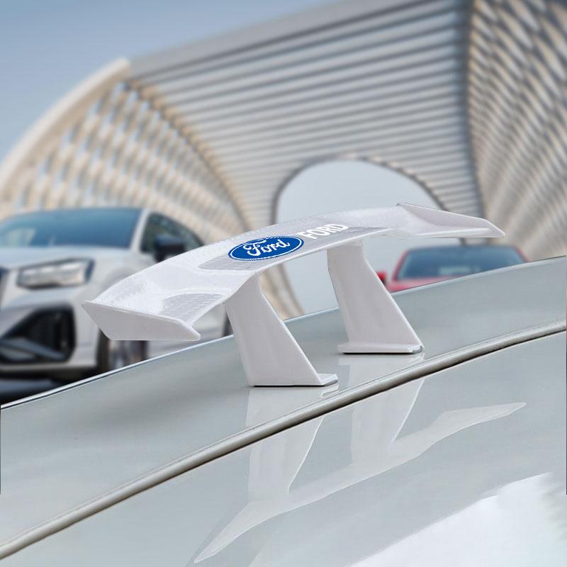 Car Rear Spoiler Mini Wings Small Model Decoration Winglet For Ford Fiesta Mondeo Focus Fusion Escape Shelby Edge Kuga