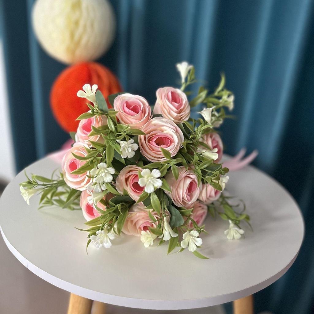 Korean Style High-End Rose Bridal Bouquet for Weddings & Photoshoots