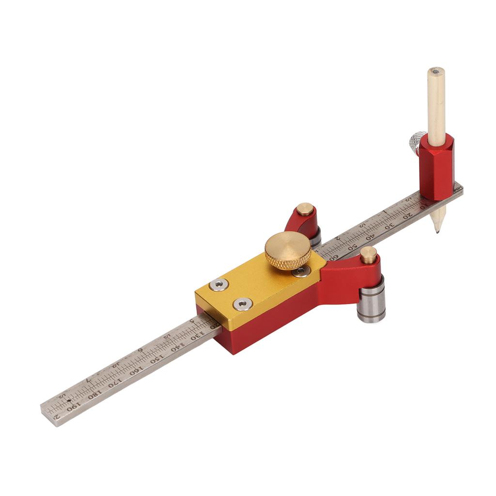3 in 1 Anreißlineal Multifunktions Parallelbogen Zeichenlehre DIY Werkzeuge Metrisch Imperial