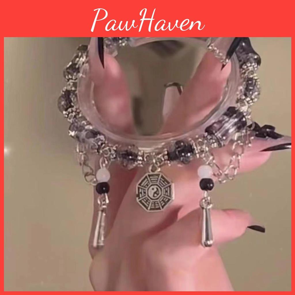 Glass Highend Artistic Taiji Bagua Bracelet Vintage Chic Jewelry Handcrafted