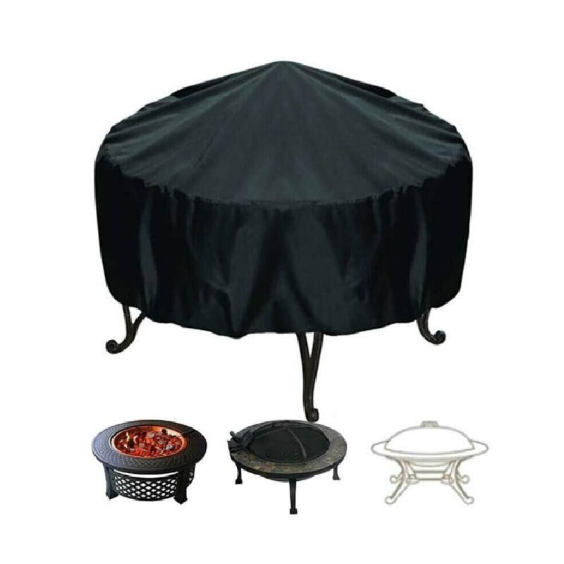 Outdoor Garden Bbq Grill Cover With Waterproof Uv Resistant Oxford Fabric For Fire Pit