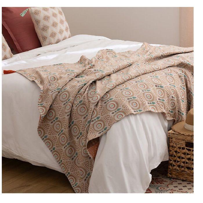 Plaid 130 X 170 Cm Jacquard Ikat