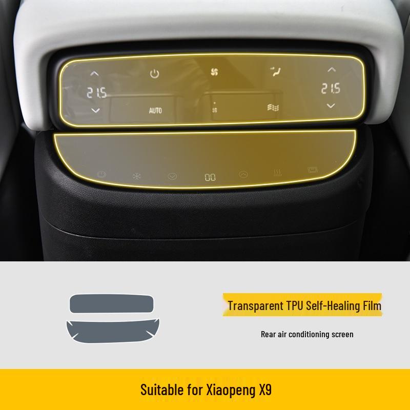 Xiaopeng X9 24-25 Screen Console Trim Sticker - Interior TPU Film