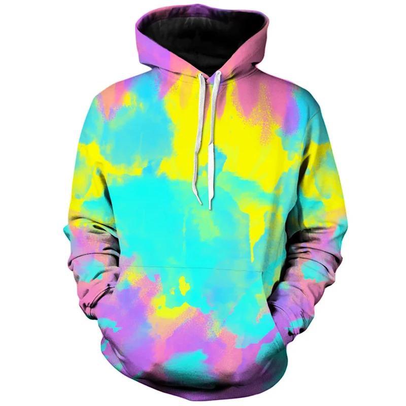 Unisex Hoodies & Sweatshirts 3D Printing Oil Painting Colorful Fashion Casual Unisex Long Sleeve Hoodie Sportswear