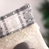 New Fabric Art Christmas Socks Grey White  Christmas Decoration Santa Claus Snowman Candy Gift Bag Christmas Tree Hanger