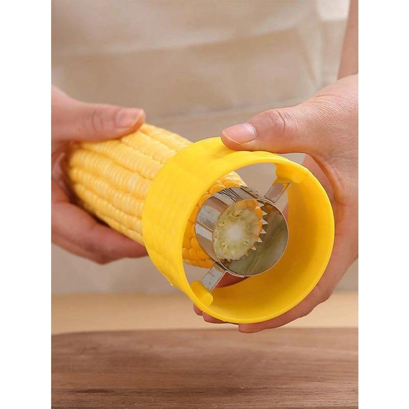 1pc Stainless Steel Corn Stripping Tool Stainless Steel Corn Kernel Remover, Plastic Vegetable Peeler, Kitchen Gadget For Easy Meal Prep