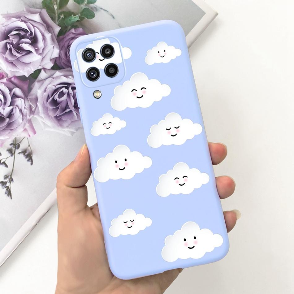 Für Samsung Galaxy M22 F22 Hülle Samsung M22 F22 4G SM-M225F E225F Mode Mond Design Weiches Silikon Schutzhülle Handyhüllen