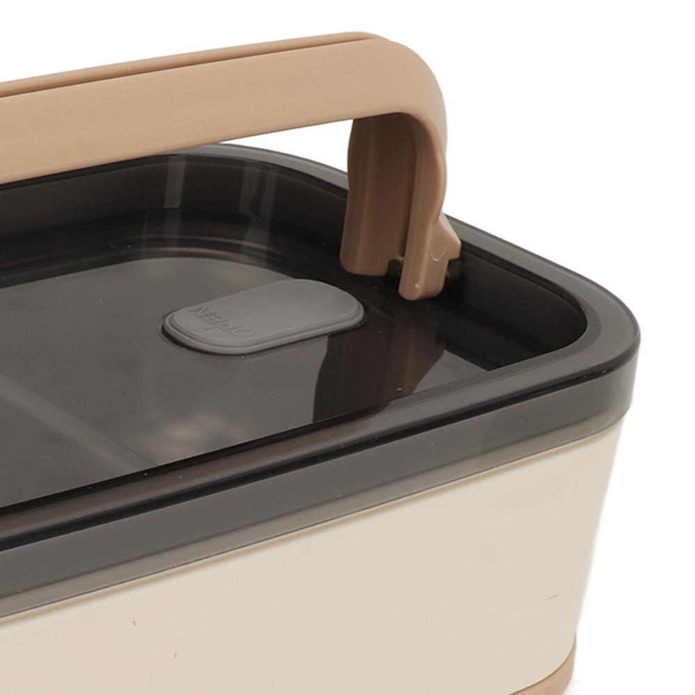 3 Compartments Compartment Lunch Box Double Layer Thermal Lunch Box Food Container  For Travel