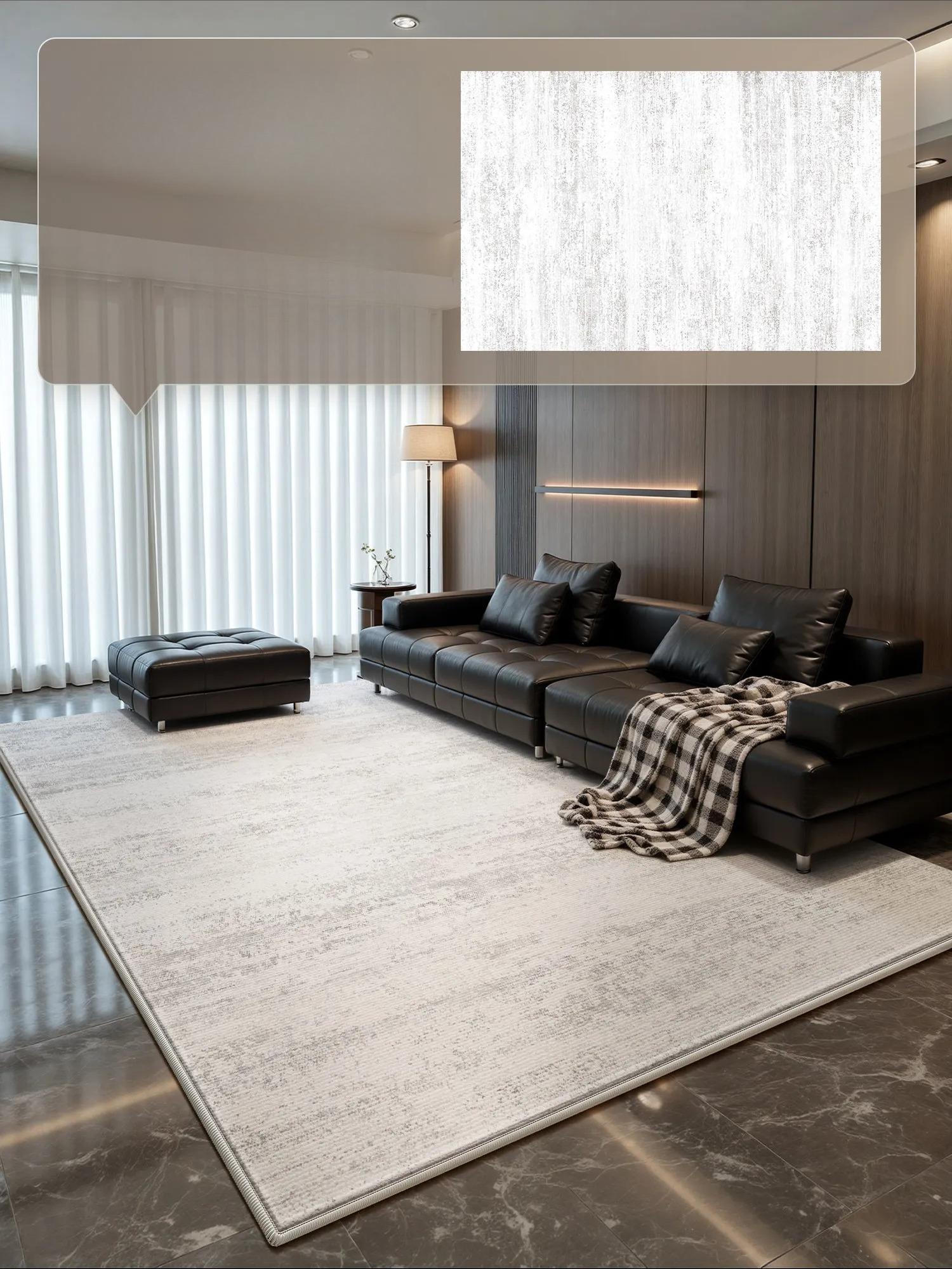 Grote Oppervlakte Woonkamer Decoratie Wasbaar Tapijt Licht Luxe Tapijten voor Slaapkamer Dik Pluche Studiekamer Vloermat Huis Pluizig Zacht Tapijt 60x90cm24x35in