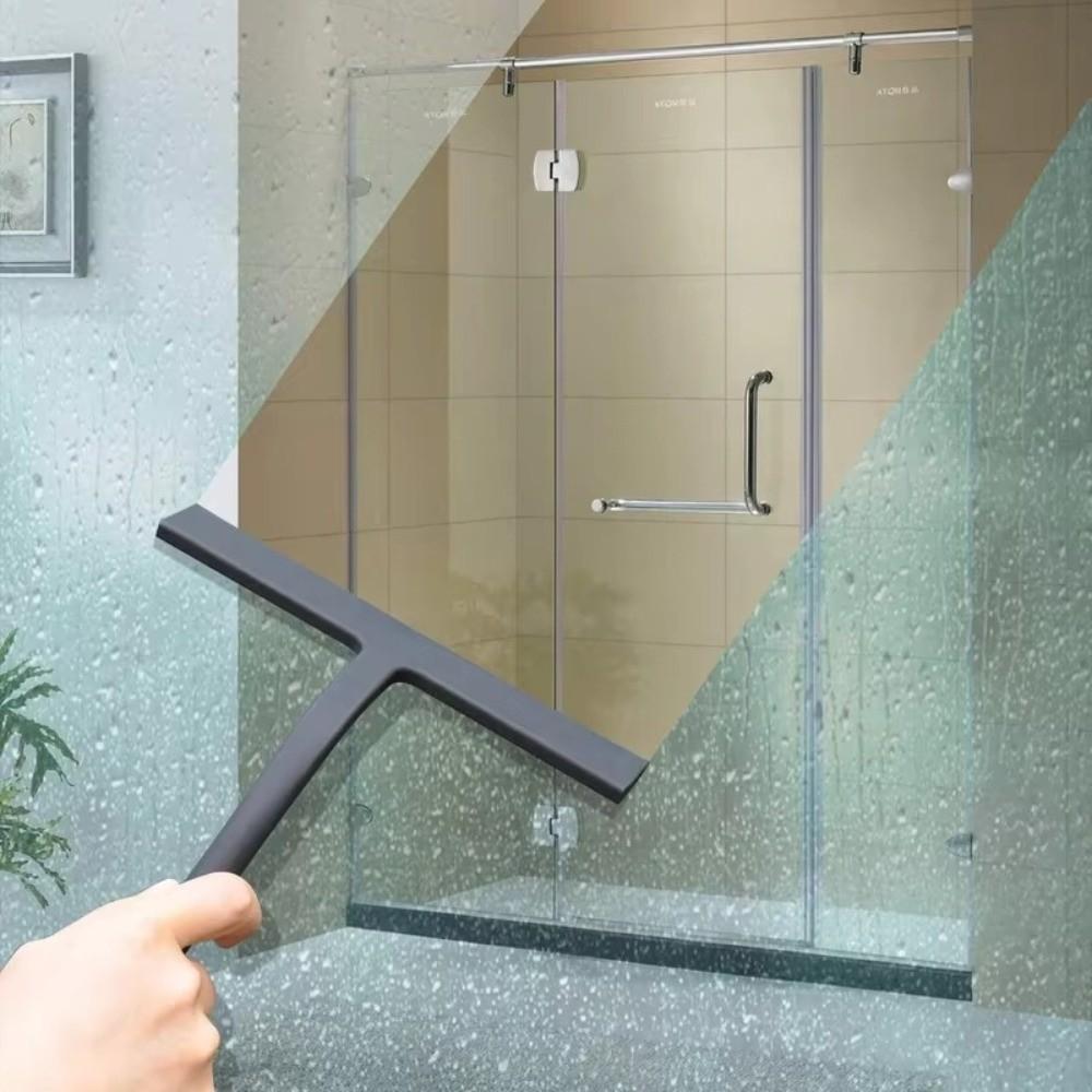 Efficient Shower Squeegee Metal Cleaning Tool Portable Glass Squeegee  Bathroom Use