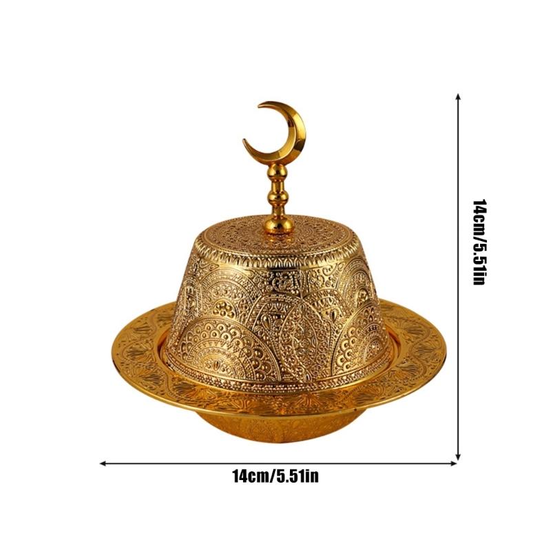 Premium Arabic Style Metal Fruit Tray Durable Alloy Construction Decorative Middle Eastern Bowl For Entertaining Guests