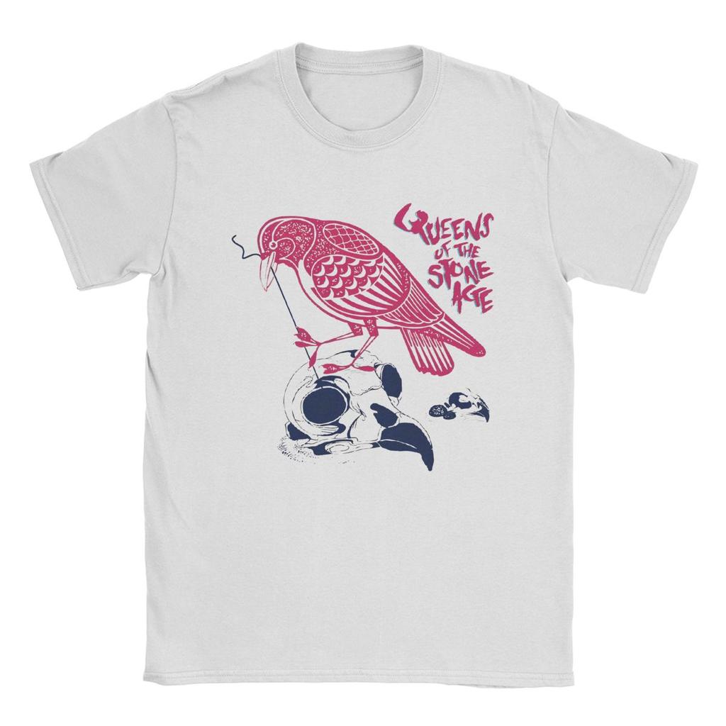 Men's Queens Of The Stone Age T Shirt Cotton Clothing Vintage Short Sleeve Round Collar Tee Shirt Graphic T-Shirt