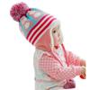 Cute Baby Toddler Girls Boys Penguin Fur Ball Knitted Winter Warm Cap With Elegant Design