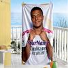 Mbappe Personalized Text Beach Towel Soft Durable Quick-Dry Ideal for Travel Outdoor Swim Pool Yoga Surf Camping Hiking Gym Gift Holiday