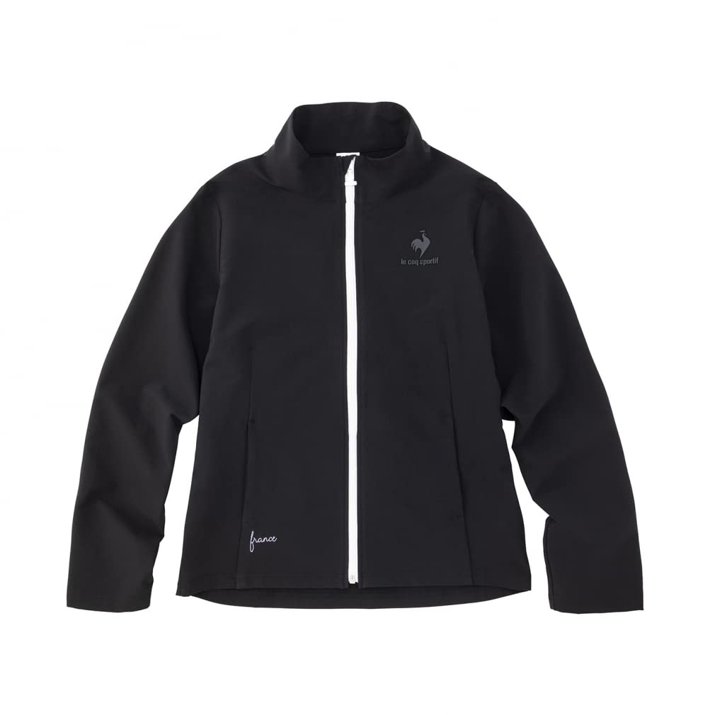 Le Coq Sportif Cross Training Size S Women's Jacket, Light-Absorbing, Heat-Generating, Water-Repellent, Stretch, Shape-Retaining, Black,