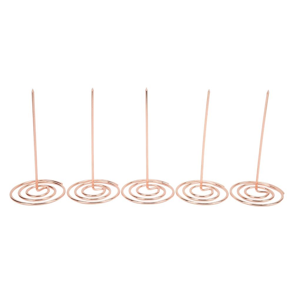 5PCS Silver/Gold/Rose Gold Receipt Holder Reusable Kitchen Ticket Holder  Office