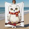 1 Stück Eulen-Zauberbuch Outdoor Flanell-Kuscheldecke für alle Jahreszeiten, weiche Wärme, Heimdekoration 1031159