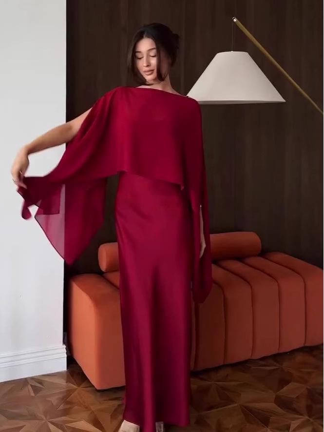 Elegant Solid Color Sleeveless Long Dress for Women - 2026 Autumn Collection