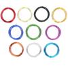 10 Rolls Colored Aluminum Wire Oxidized Flexible Bicycle Weaving Shape DIY Craft Making 0.8mm