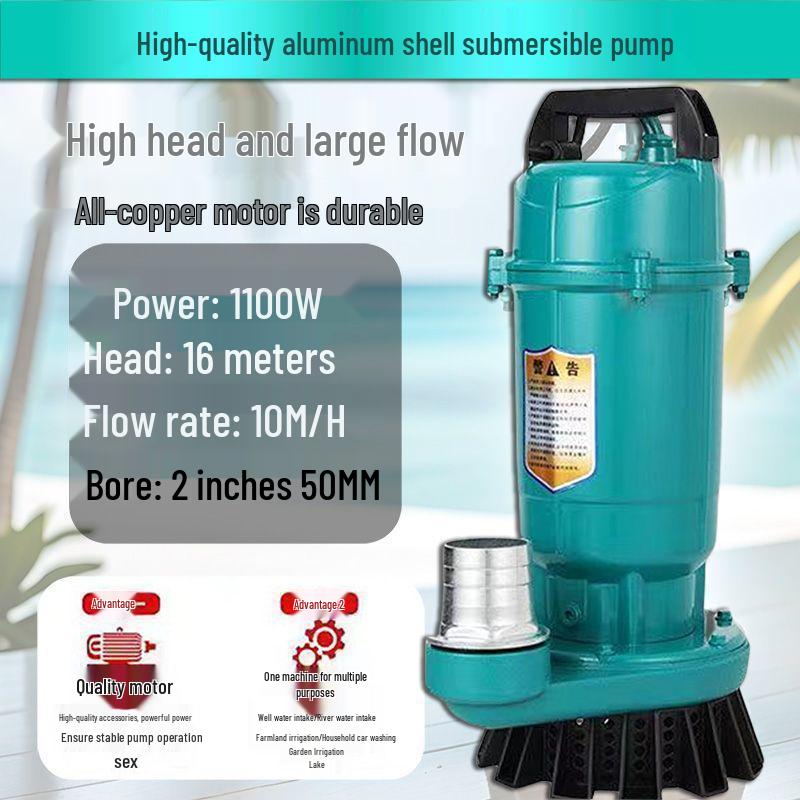 Hochleistungs-Tauchwasserpumpe für Haushalts- und Landwirtschaftliche Nutzung - Großer Durchmesser & Hoher Durchfluss