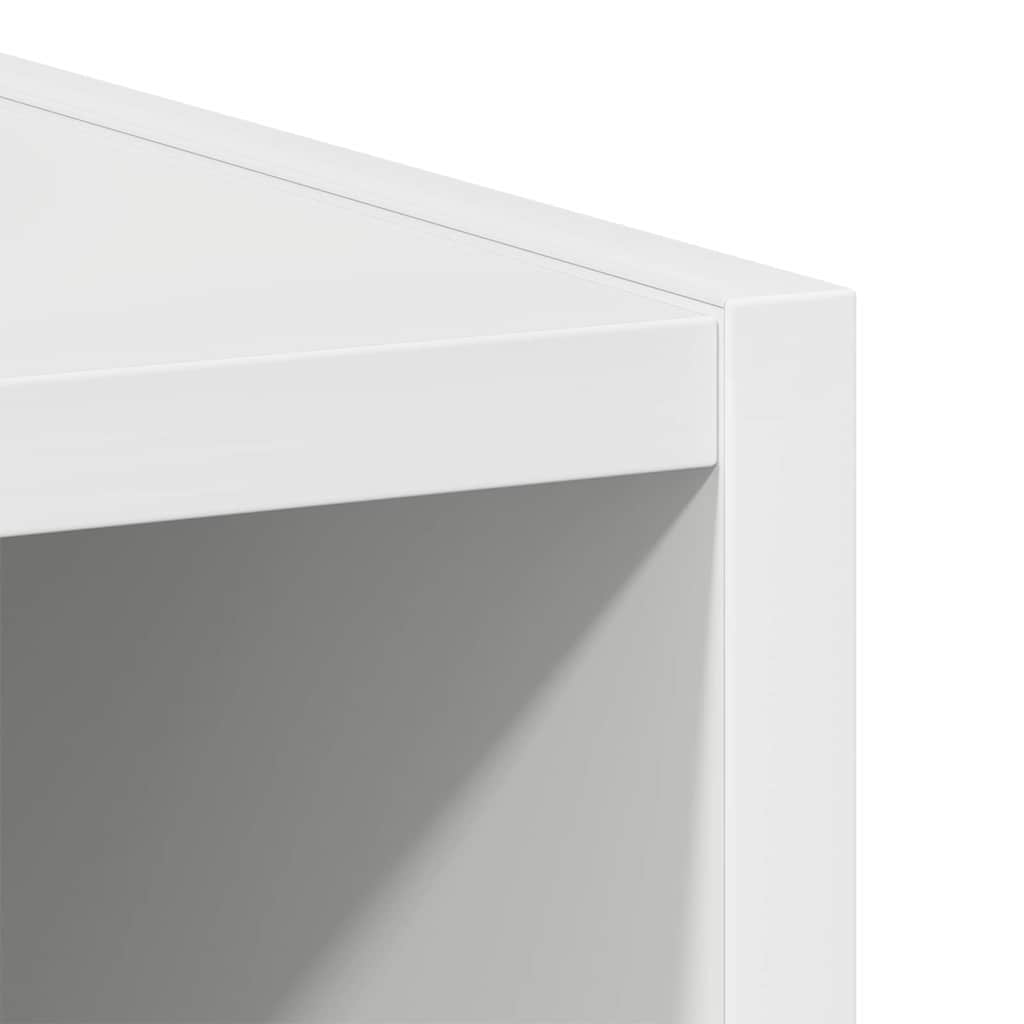 Wall Mounted Cabinet with Storage White 40 x 29.5 x 80 cm Engineered Wood