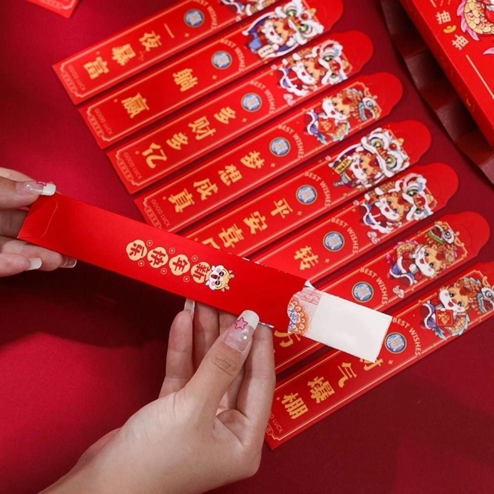 Good Luck Draw Lots Red Envelope Dragon Patterns New Year's Envelope  Wedding