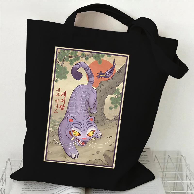 KPop Demon Hunters Student Everyday Versatile Shoulder Bag Fashion Demon Hunters Canvas Bag