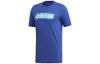 ESSENTIALS T Shirts Men's Blue Crew Neck Moderate Straight Fit DV3052