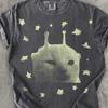 Y2k Alien Katze Meme T-Shirt, Lustiges Kätzchen Shirt, Vintage Grafik T-Shirt, Seltsame Katzen T-Shirt, 90er Retro Kleidung, Comfort Colors, Geschenk für Sie Ihn