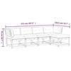 VidaXL Salon de Jardin avec Coussins 5 pcs, Sièges de Patio, Ensemble de Meubles, Mobilier de Terrasse Extérieur, Blanc Bois 3217011