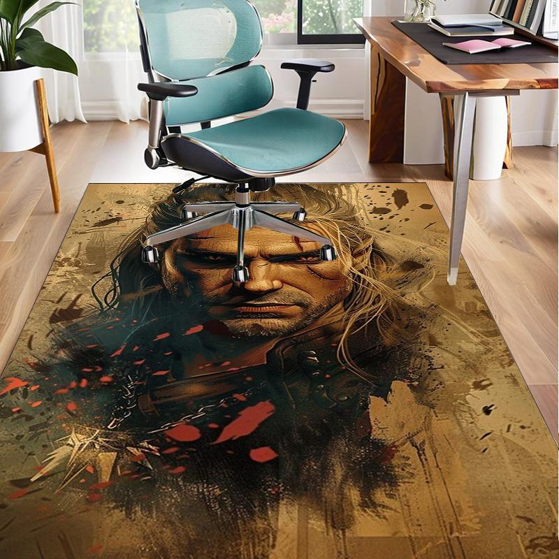 wizard dragon Office Rug Chair Mat, Game Carpet, Suitable for Front Door, Bedroom, Living Room, Desk, Holiday Gift