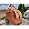 Men Brown Vintage Real Travel Luggage Duffle Gym Bags Tote Goat Leather