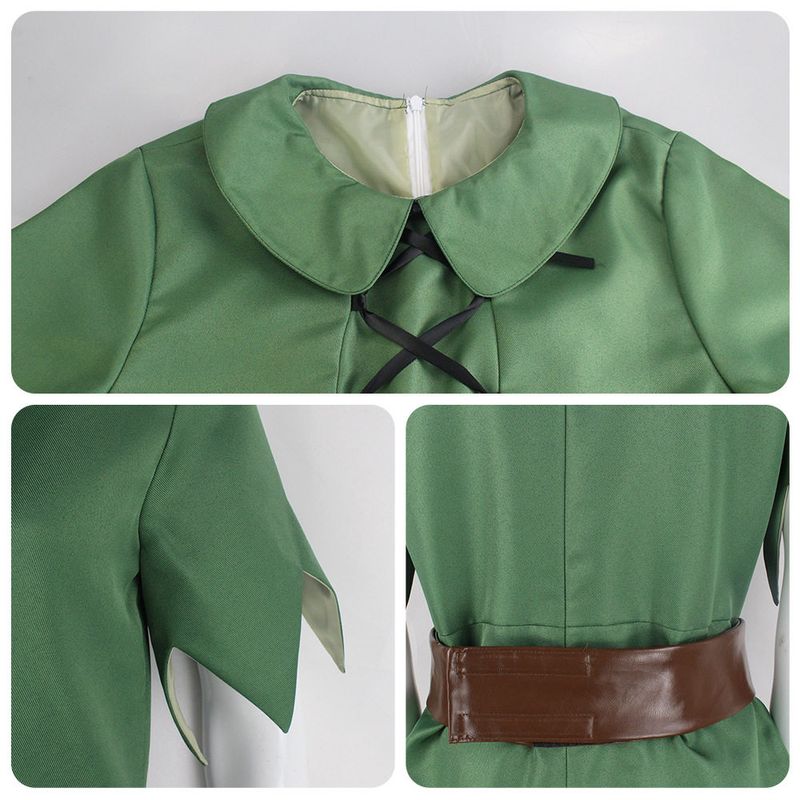 Peter Pan Cosplay Costume Green Fairy Elf Costume Cosplay Stage Performance Outfit Set