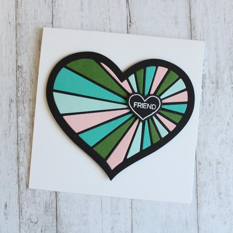 Hollow Out Heart Frame Art Pattern Metal Cutting Dies for Scrapbooking Embossing Stencils Card Making Craft Decor