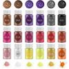 24-Color Natural Mica Powder Set – 10g/Bottle Pigment for Epoxy Resin, Soap, Candle Making, Dye & Nail Art