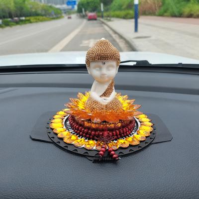 Křišťálový diamantový parfém na auto, ozdoba na středovou konzolu Maitreya Lotus, kromě dárků pro chlapce požehnání vůně