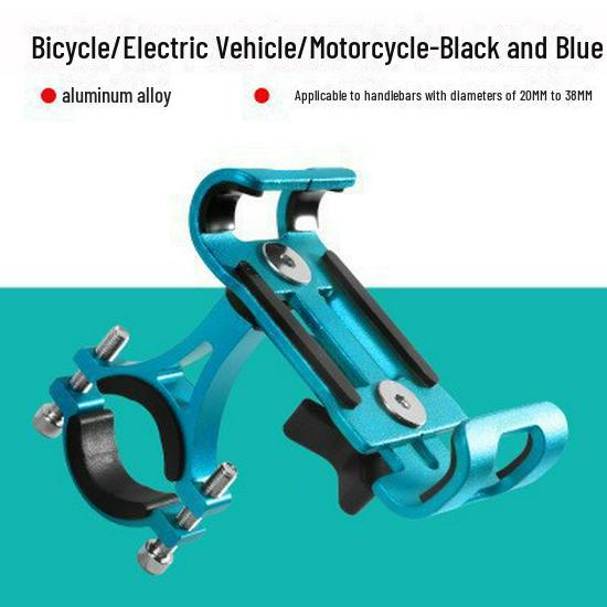Suport transfrontalier pentru telefon pentru biciclete din aliaj de aluminiu, suport rotativ la 360° pentru biciclete, biciclete electrice și scutere.